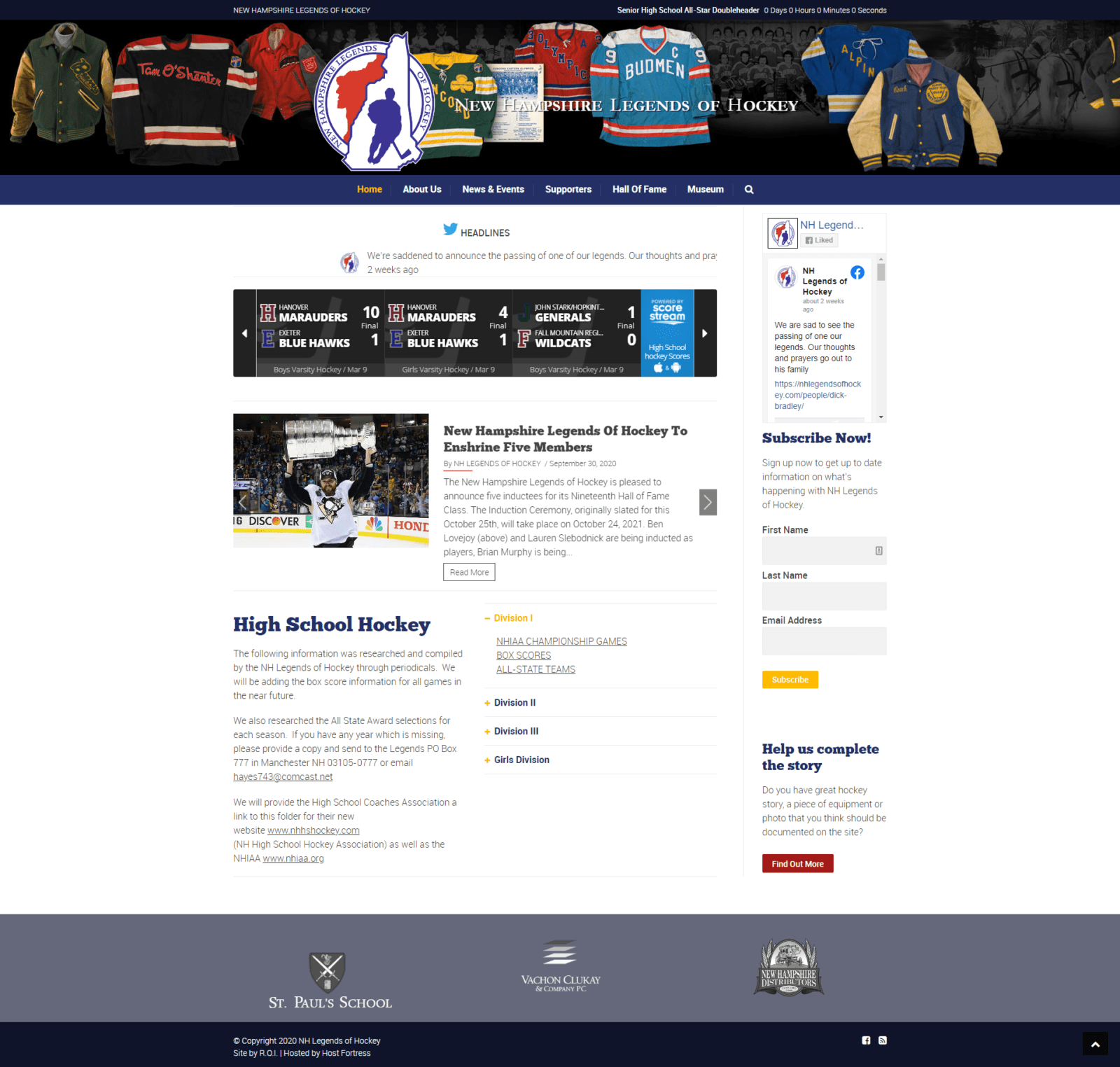 NH Legends of Hockey – NH Legends of Hockey site